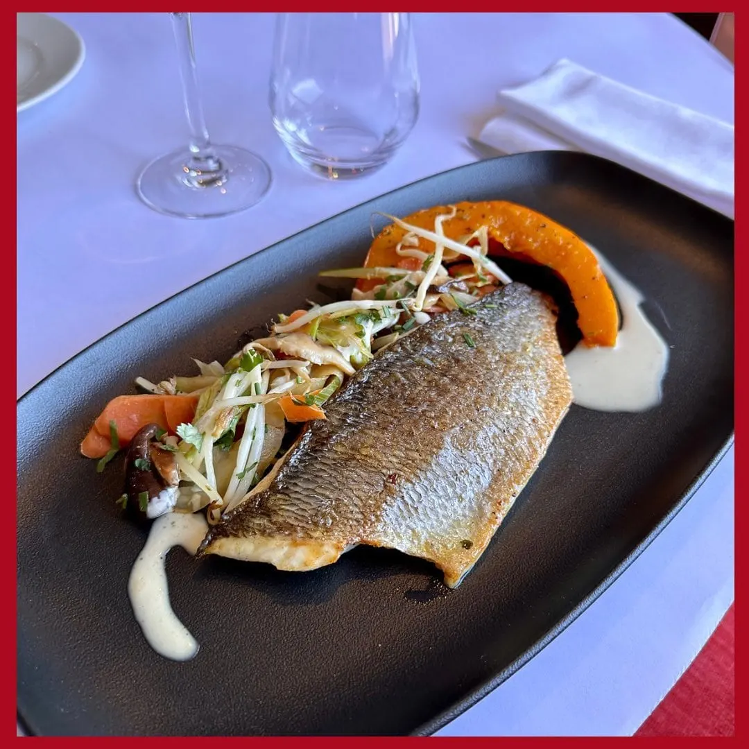 Filet de daurade royale à la plancha dressé à l'assiette